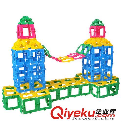 zp 兒童益智積木玩具 立體拼裝拼插算術(shù)積木 啟蒙教育積木102片原始圖片3