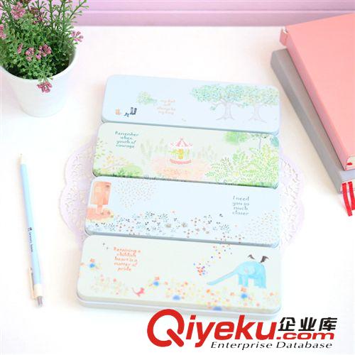 韓國文具批發(fā) YF13-689 簡約鐵皮盒（12款）