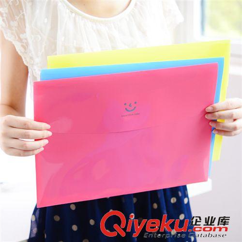 [滿包物流]韓國(guó)文具批發(fā)YF13-632 戀の微笑7入半開(kāi)式文件夾