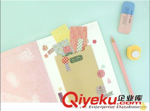 YST-1070 韓國(guó)貼紙 田園風(fēng)格小碎花套裝紙質(zhì)貼紙（8張）批發(fā)原始圖片2