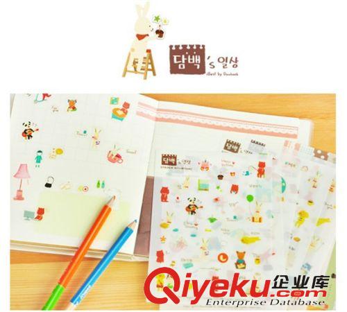 YST-1070 韓國(guó)貼紙 田園風(fēng)格小碎花套裝紙質(zhì)貼紙（8張）批發(fā)
