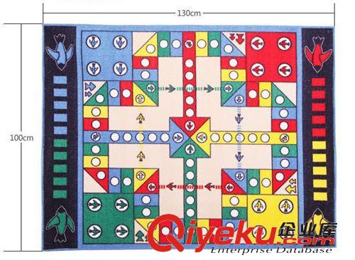 525E 華嬰飛行棋地毯禮品裝地墊 100X130CM 愛情公寓爬行毯