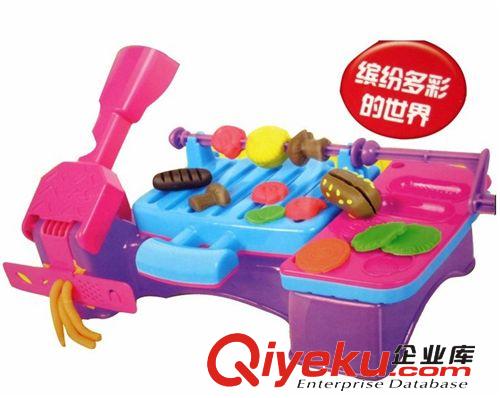 彩泥 橡皮泥 創(chuàng)意泥 燒烤沙龍模具工具套裝 兒童動手動腦益智玩具原始圖片2