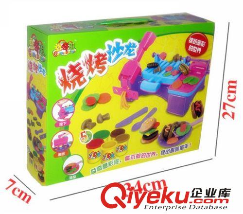 彩泥 橡皮泥 創(chuàng)意泥 燒烤沙龍模具工具套裝 兒童動手動腦益智玩具原始圖片3