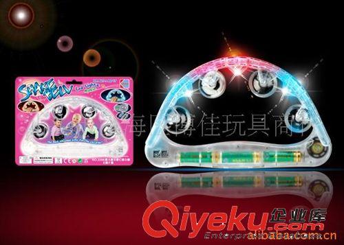 廠家直銷 嬰兒玩具閃光鈴鼓 紅與藍(lán)雙閃混裝促銷增品原始圖片2
