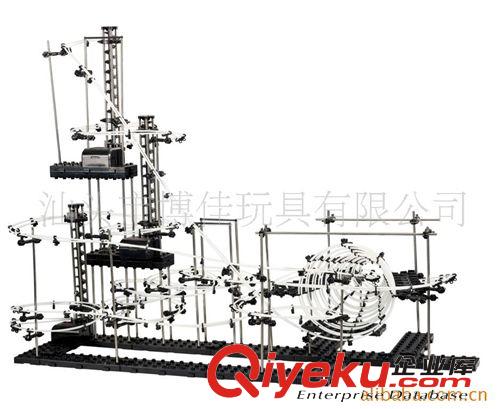 供應七級云宵飛車 益智兒童玩具 開發(fā)智力軌道拼裝玩具