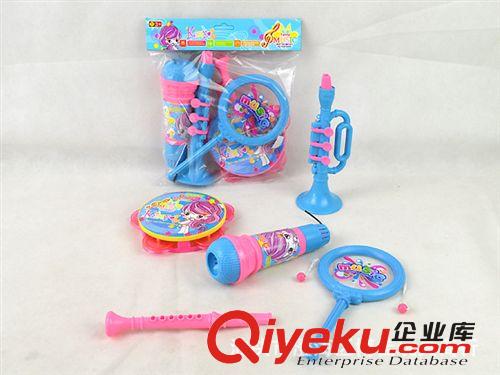 供應(yīng)益智嬰幼兒玩具樂器 小鈴鼓套裝 促銷禮品玩具
