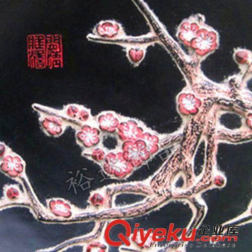 新中式仿古家居工藝品擺件  酒店軟裝飾品  暗香裝飾盤BJ273-1原始圖片2