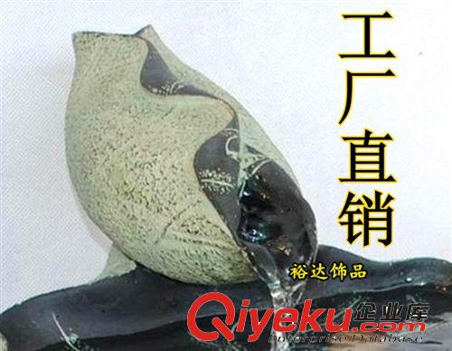 荷系列創意樹脂擺件 家居流水風水泉  辦公室古典裝飾配件原始圖片2
