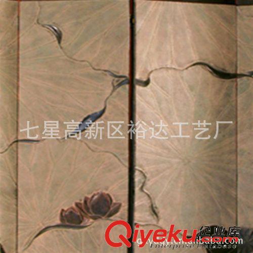 新中式古典風(fēng)格客廳仿古實(shí)木屏風(fēng)  荷塘月色隔斷屏風(fēng)JJ127原始圖片3