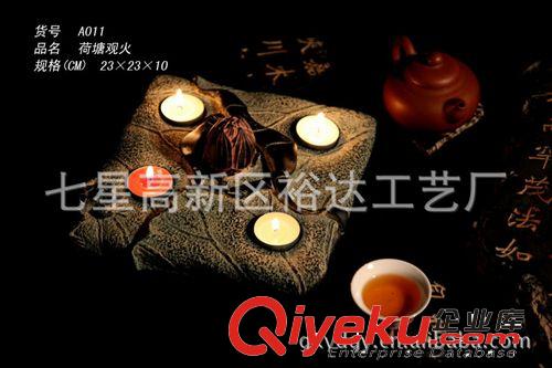 中式仿古家居飾品  樹脂工藝品 tj批發— 明月八孔燭臺BJ003原始圖片2