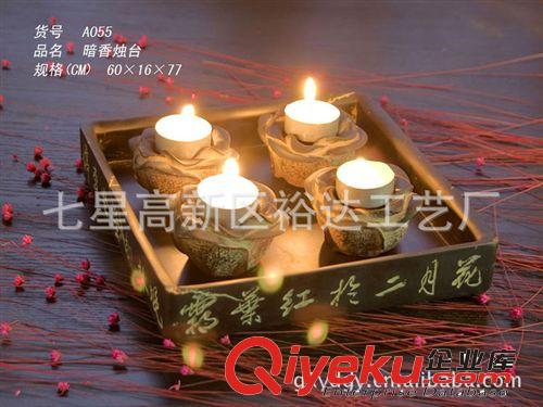 中式仿古家居飾品  樹脂工藝品 tj批發— 明月八孔燭臺BJ003原始圖片3