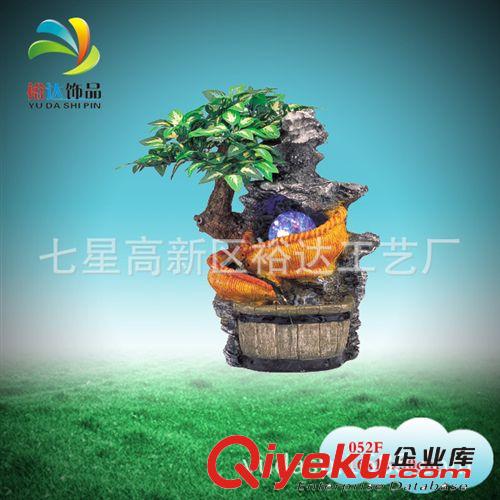 樹脂工藝水景裝飾 假山風(fēng)水輪魚池噴泉 盆景批發(fā)原始圖片2