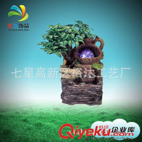 樹脂工藝水景裝飾 假山風(fēng)水輪魚池噴泉 盆景批發(fā)原始圖片3