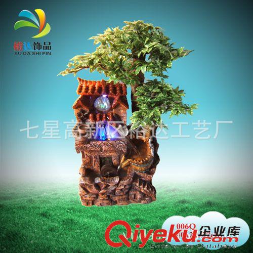 樹脂工藝水景假山風水輪魚池噴泉流水008Q系列 家居飾品原始圖片3