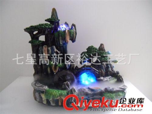 暢銷！流水風水輪室內噴泉擺設 中式復古山水田園家居飾品JA008原始圖片3