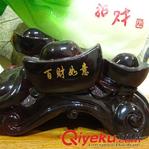 家居招財(cái)擺件 仿玉創(chuàng)意工藝品 百財(cái)白菜工藝品不褪色AB499