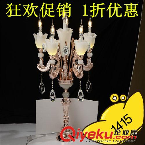 舜藝水晶臺(tái)燈鋅合金臺(tái)燈LED水晶燈33030常州燈具落地?zé)袈涞嘏_(tái)燈原始圖片2