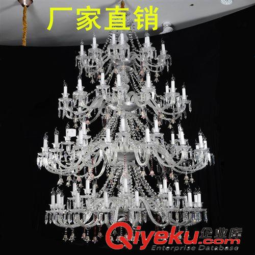 樓梯吊燈中山古鎮LED水晶蠟燭燈水晶燈別墅吊燈90028古鎮別墅燈原始圖片2