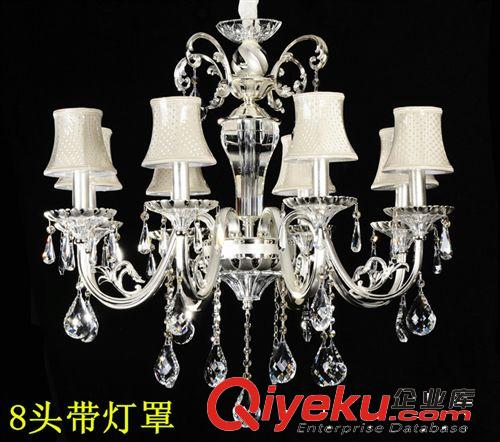 LED水晶蠟燭燈中山古鎮水晶燈鋅合金水晶吊燈55002歐式新款吊燈原始圖片3
