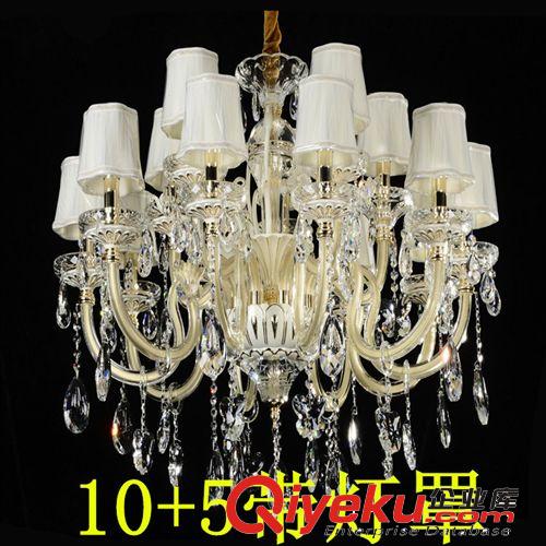 舜藝歐式吊燈水晶吊燈中山古鎮LED客廳燈97009廣東燈具客廳照明原始圖片3