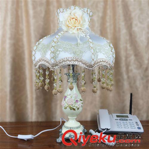 tj促銷！定制臺燈創意樹脂歐式酒店結婚禮品時尚床頭燈田園燈飾原始圖片2