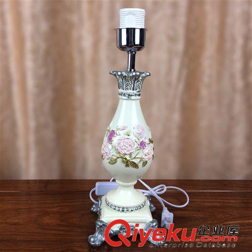 tj促銷！定制臺燈創意樹脂歐式酒店結婚禮品時尚床頭燈田園燈飾原始圖片3