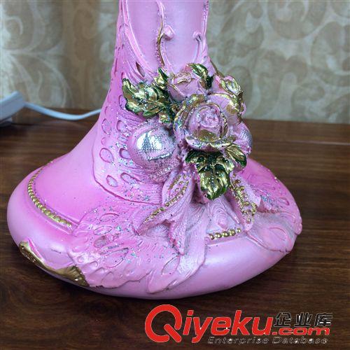 tj促銷 中山精美歐式布藝 蕾絲布藝臺(tái)燈床頭 結(jié)婚禮品燈飾原始圖片3