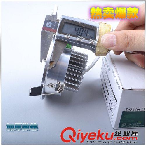 批發(fā)LED射燈天花燈3W刀片式背景墻LED天花燈 高光銀 4.0超厚鋁件原始圖片2