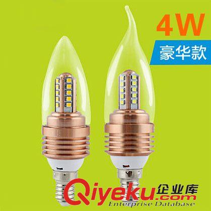 LED蠟燭燈4W塔狀360度發(fā)光led尖泡拉尾泡E14蠟燭燈泡 廠家批發(fā)