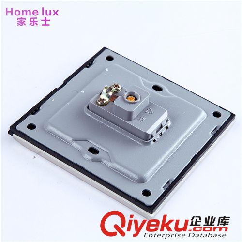 Q3 一位電視插座 拉絲香檳金 電視線接口插座 墻壁開關(guān)廠家直銷原始圖片3