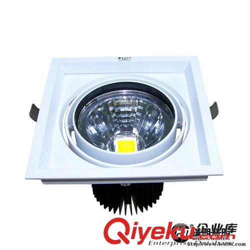 方形集成珠寶天花燈LED射燈30W  LED筒燈30W COB天花燈 新款原始圖片2