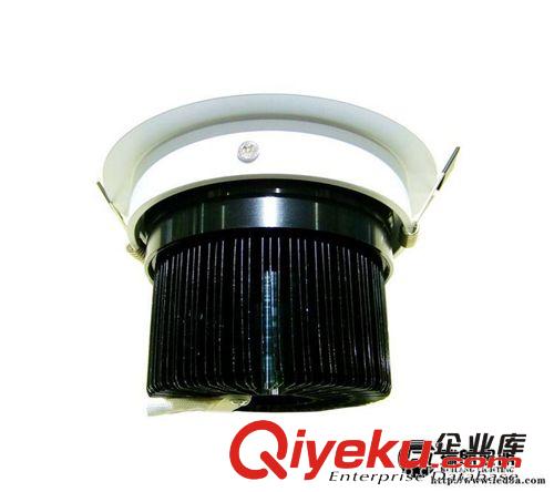 黑白系列 加厚一體化LED射燈12W全套 LED天花筒燈12W  LED展柜燈原始圖片2