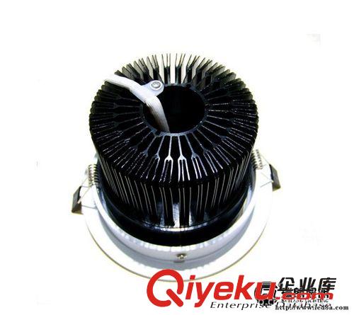 黑白系列 加厚一體化LED射燈12W全套 LED天花筒燈12W  LED展柜燈原始圖片3