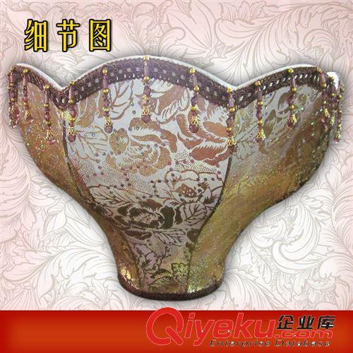 14寸孔雀罩咖啡紗亮片原始圖片3