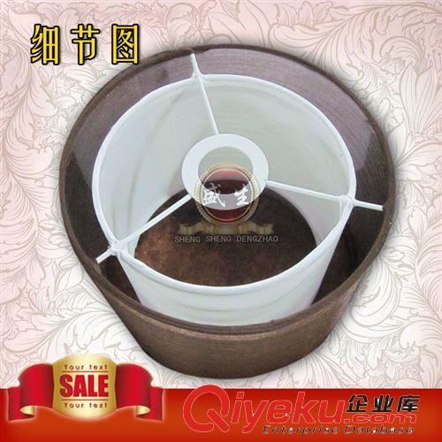 咖啡雙層直筒臺(tái)燈罩原始圖片2