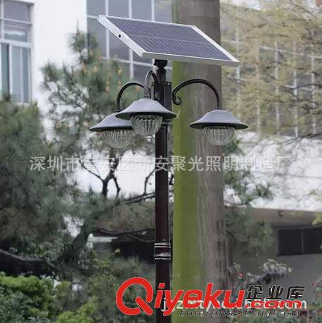 專業來圖訂做雙臂LED太陽能戶外花園景區綠化景觀裝飾庭院燈