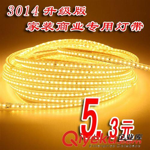批發(fā)LED燈帶5050貼片高壓48珠高亮防水光帶展柜燈吊頂暗槽燈