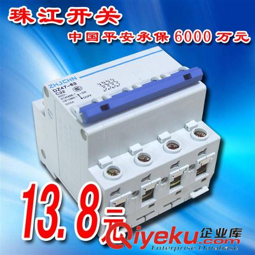 珠江開關 DZ47LE-63/3P 漏電斷路器 漏電開關 zptj