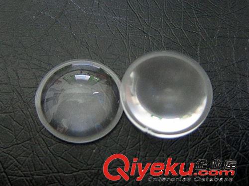 直徑23mm凸透鏡配支架光面 珠面 條紋 手電筒透鏡 監控安防透鏡原始圖片3