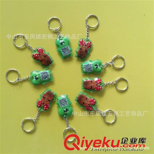 【宏楓】PU燈鑰匙扣 led的士燈鑰匙圈 pvc發光鑰匙飾品 掛飾原始圖片2