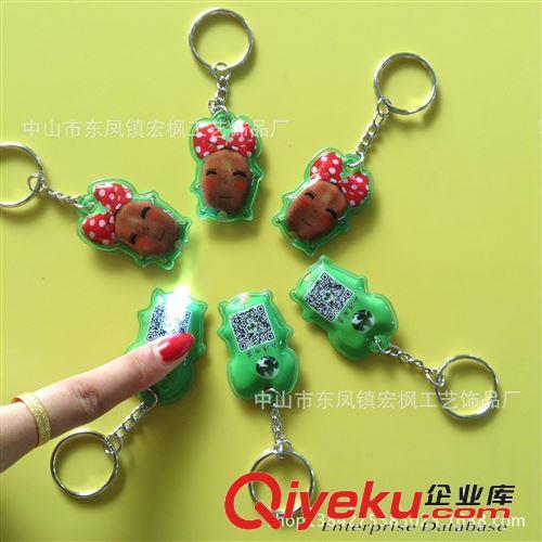 【宏楓】PVC帶燈鑰匙扣 中山 led燈登山鑰匙扣 PVC帶燈鎖匙扣原始圖片2