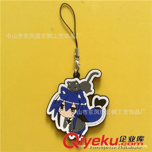 手機禮品定制工廠 PVC手機擦掛飾 電壓手機飾品鑰匙包包掛件原始圖片3