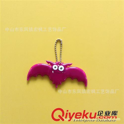 【鑰匙包包服裝輔料】反光PVC鑰匙掛件 反光PVC吊飾 鎖匙掛件LED原始圖片2
