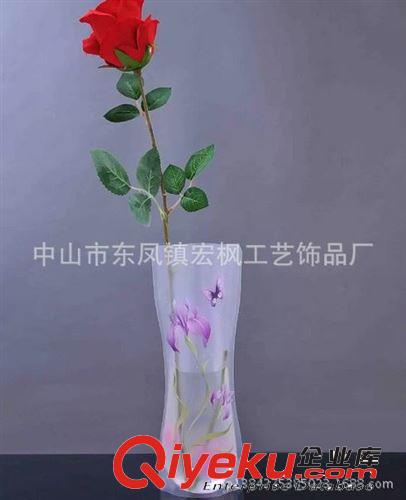 宏楓工廠專業生產 環保PVC花瓶透明 時尚塑料花瓶 PVC花瓶袋折疊
