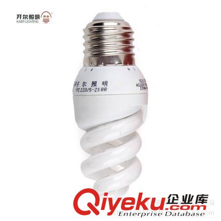 供應(yīng)批發(fā) 上海開(kāi)爾 迷你全螺旋三基色節(jié)能燈 18W 白光/黃光 E27