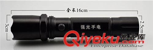 指南針3W強(qiáng)光手電筒三檔18650充電手電筒防水戶外廠家直銷原始圖片3