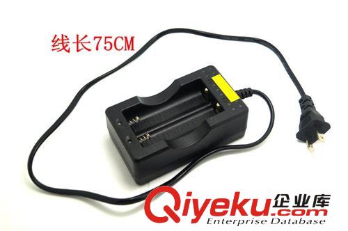 鋰電池帶線智能雙槽座充 18650鋰電池專用座充 可智能識(shí)別正負(fù)原始圖片2