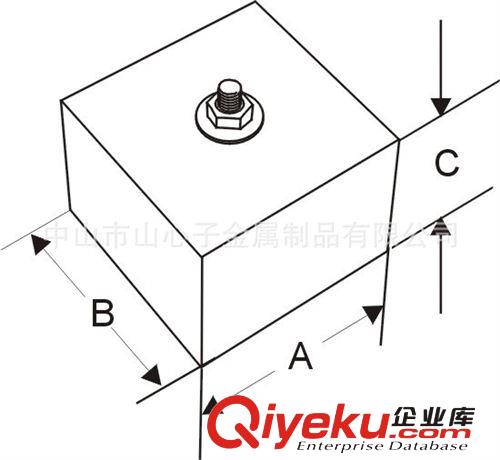 廠家供應(yīng)橡膠減震器 方形耐磨橡膠減震器