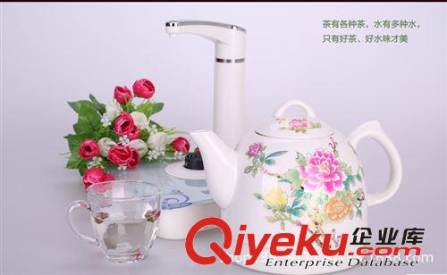 廠家直銷燒水壺 陶瓷電熱水壺 玫瑰花陶瓷壺批發 電熱水壺供應原始圖片3